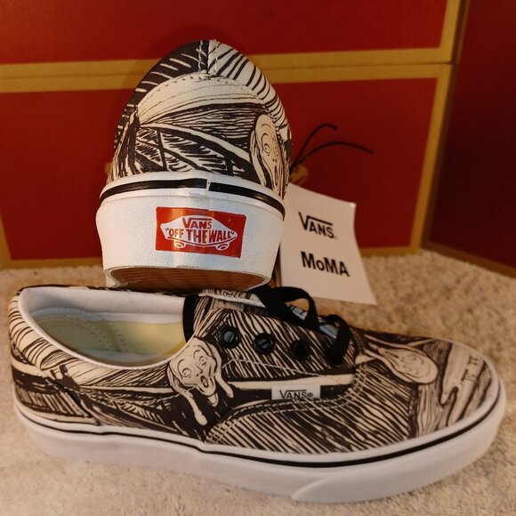 Vans Men's 4/Women's 5.5 Era MoMA x 'Edvard Munch's The Scream' VN0A4BV41UB - Picture 1 of 12